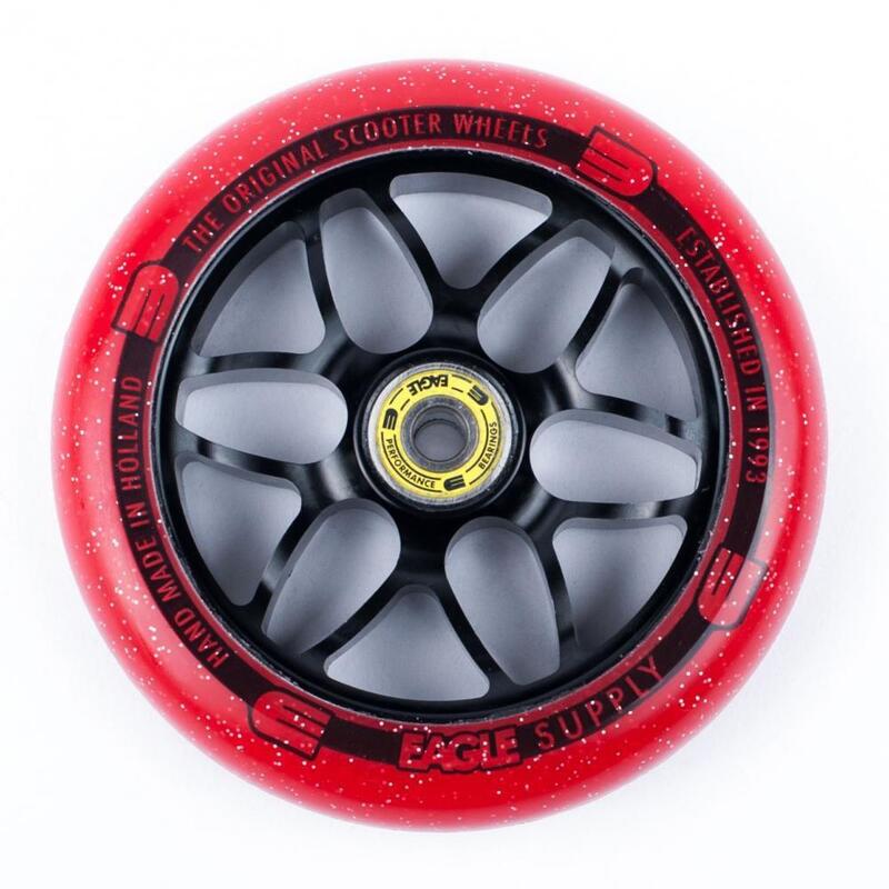 Eagle Supply wheel 120mm Black Red