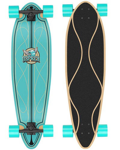 Osprey Complete Longboard, Twin Top Maple Concave Deck Helix 2/6