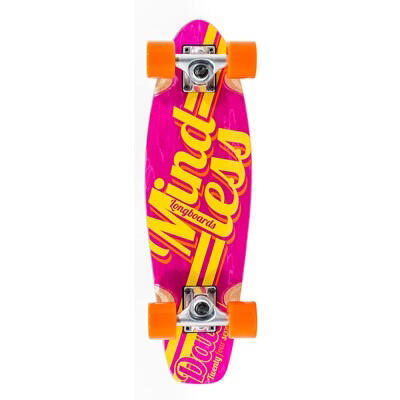 MINDLESS LONGBOARD Cruiserboard M. Daily Stained Red Yellow