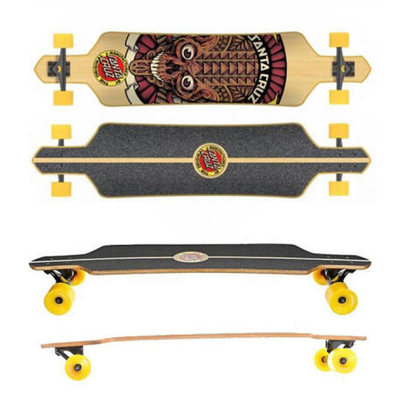 Santa Cruz Tiki Skull Bambus-Longboard