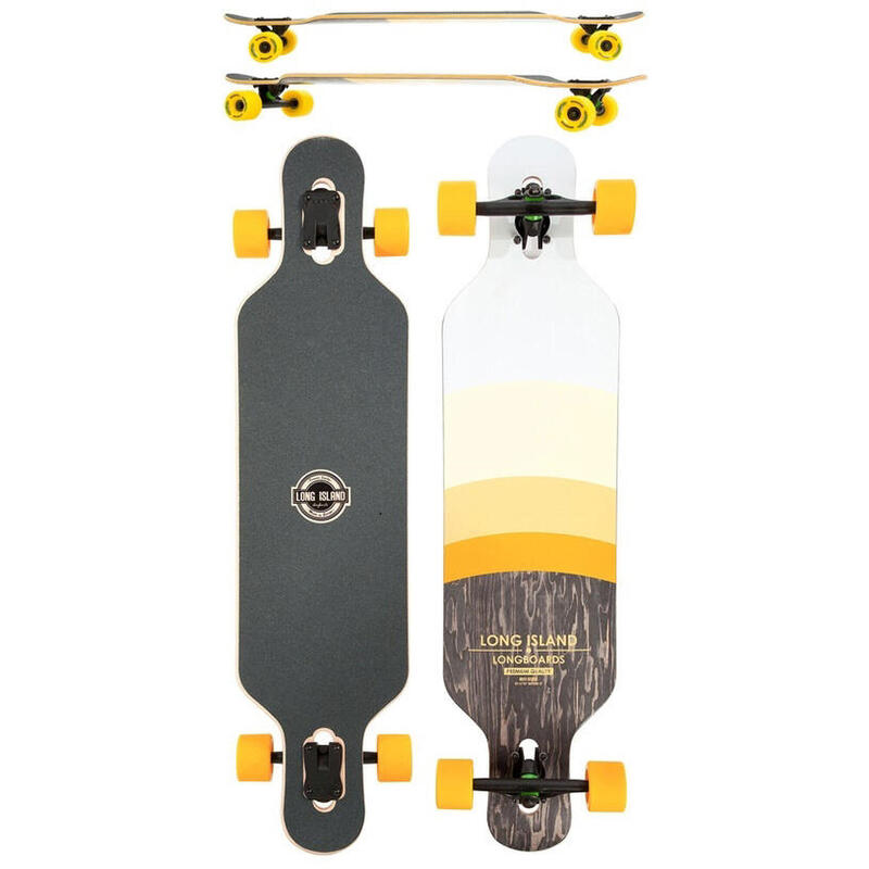 Long Island Degrade Twintip Longboard evt witte wielen