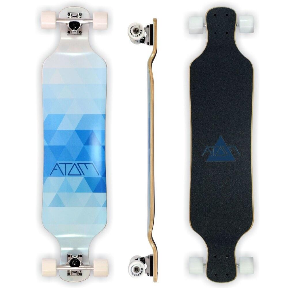 ATOM Atom 39" Blue Triangles - dropdeck  longboard