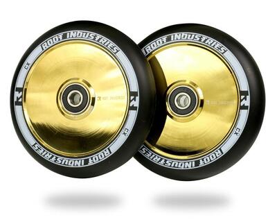 Root industries air 110mm stuntstep wielen black / gold rush