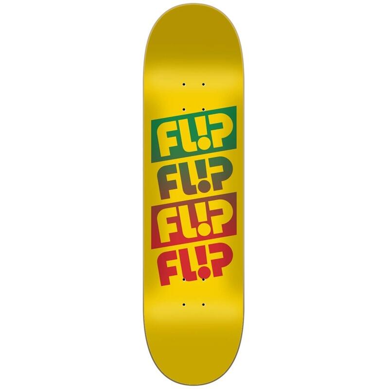 Flip Quatro faded yellow-  Skateboard Deck 8.0