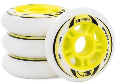 Sfr skatewielen 72 / 76 / 80 x 24 mm geel