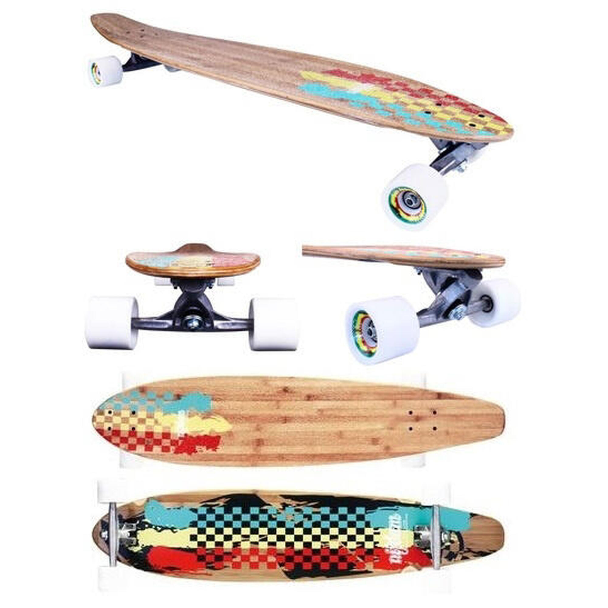 NIJDAM Nijdam 42"Kicktail longboard bamboo II