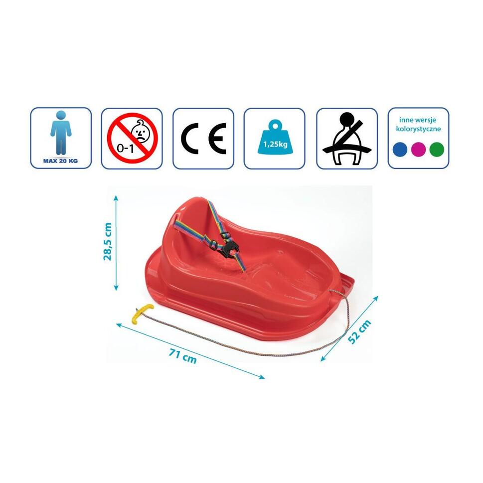 Sanki plastikowe dla dzieci Enero Mini Bobek