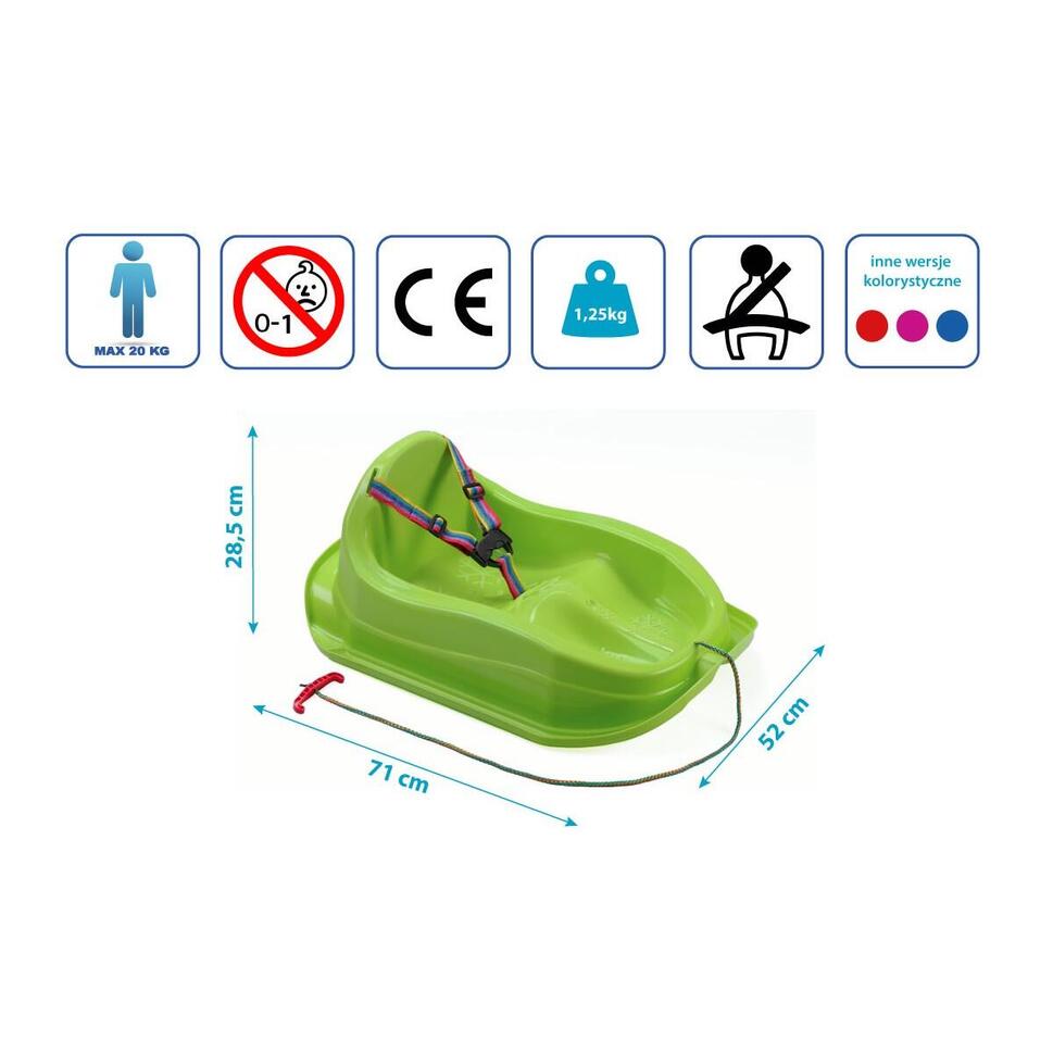 Sanki plastikowe dla dzieci Enero Mini Bobek