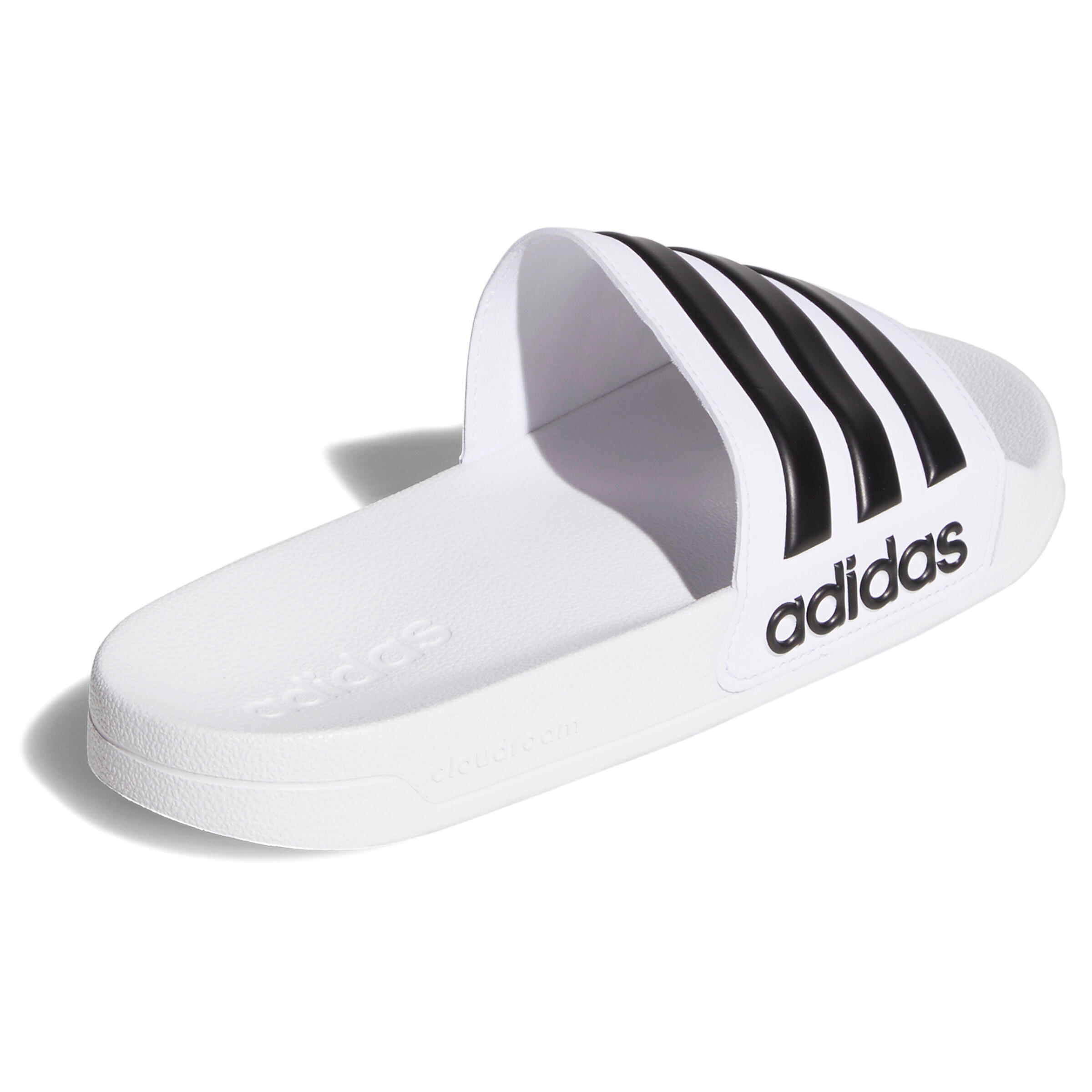Tweedehands - Badslippers voor zwembad Adilette Shower wit - REDELIJK 2/5