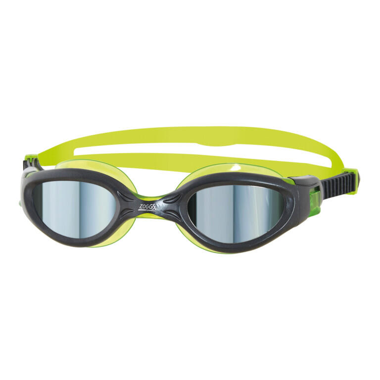 Gogle Lustrzane Zoggs Phantom Elite Junior – Czarne / Limonkowe / Dymne