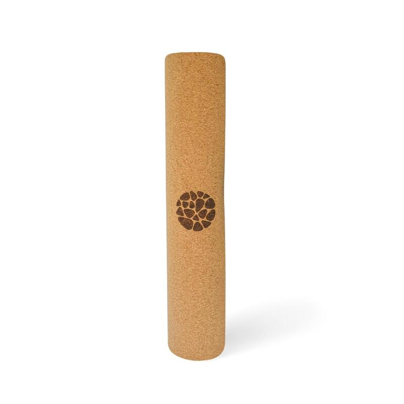 Mata do jogi Cork - bardzo gruba 5 mm - z recyklingu - 183 cm x 65 cm