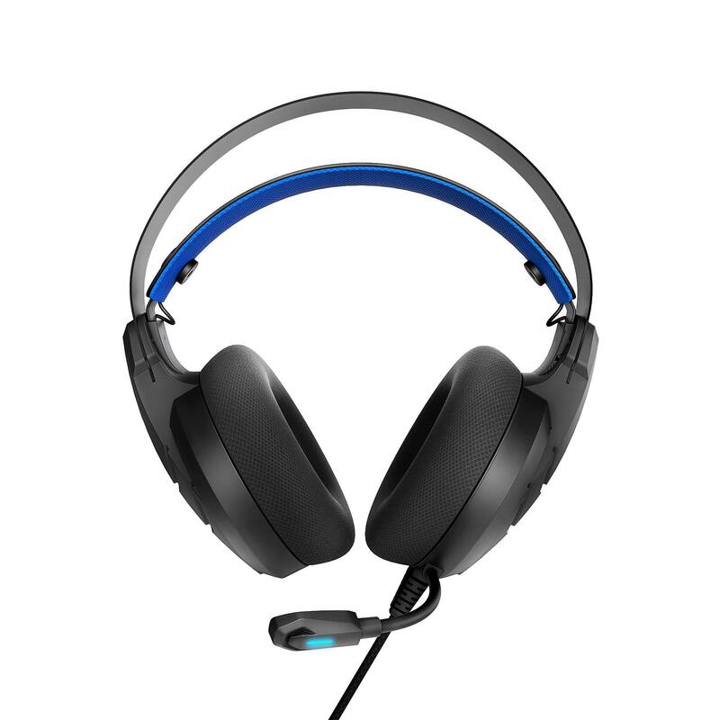 Auriculares Energy Sistem ESG Metal Core Blue Boom mic Self-adjusting headband