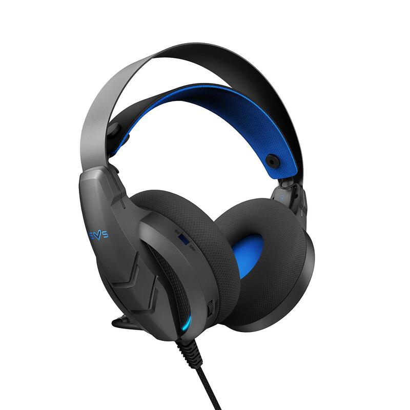 Auriculares Energy Sistem ESG Metal Core Blue Boom mic Self-adjusting headband