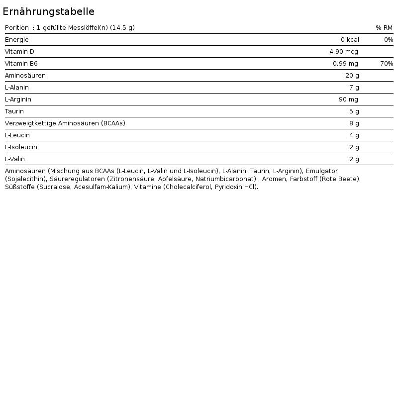 Aminoácidos Efervescentes 435g BSN
