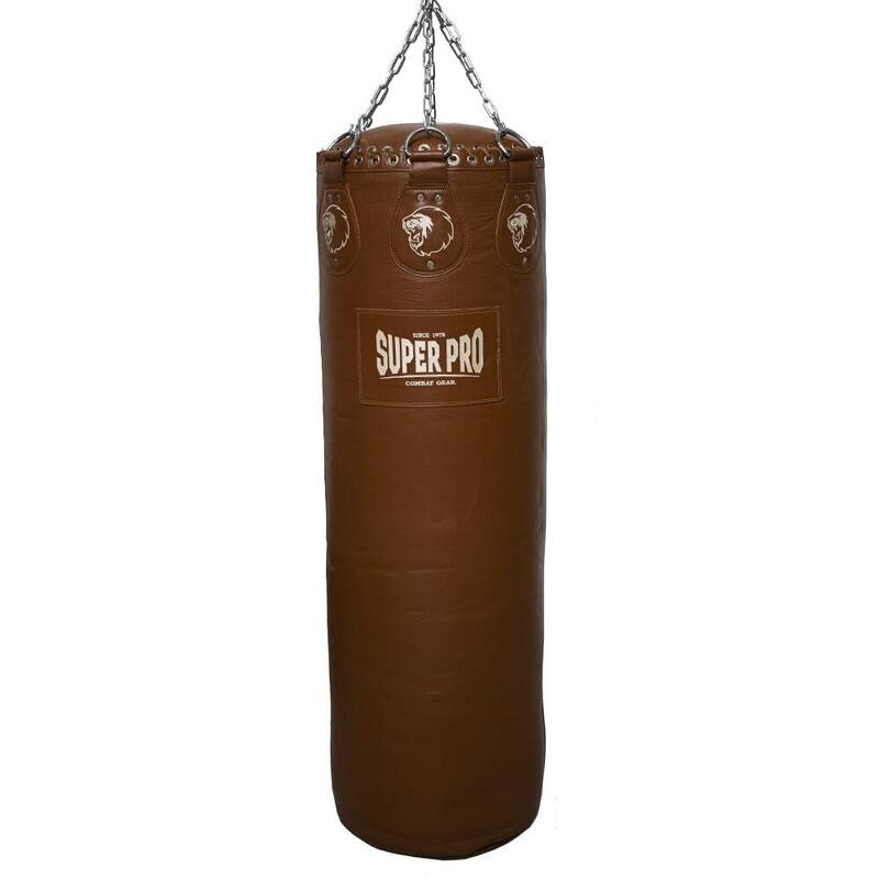 Super Pro Leather Punch Bag Gigantor Classic Bruin 138x42 cm