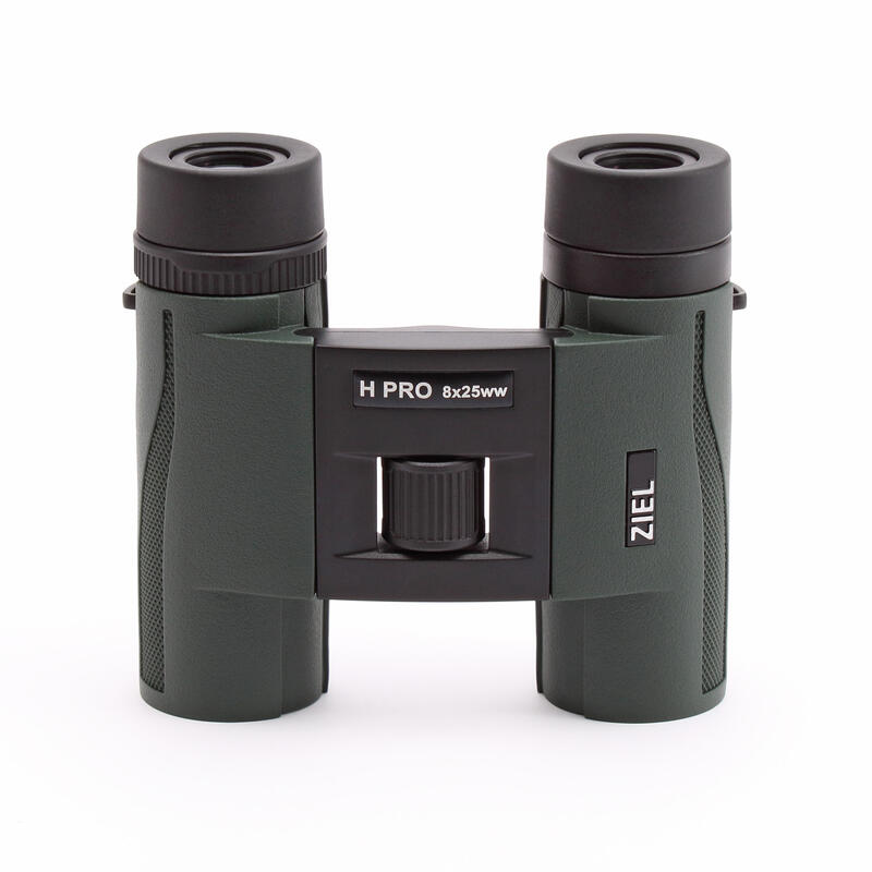 Binocolo professionale compatto H-PRO 8x25 verde - leggero HD design italiano