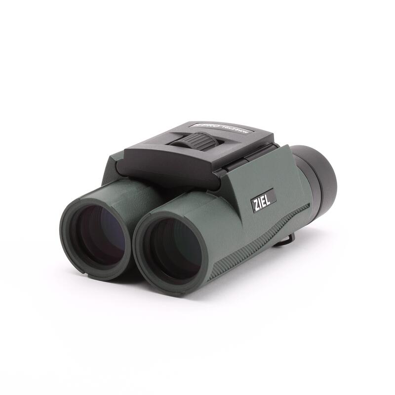 Binocolo professionale compatto H-PRO 10x25 verde - leggero HD design italiano