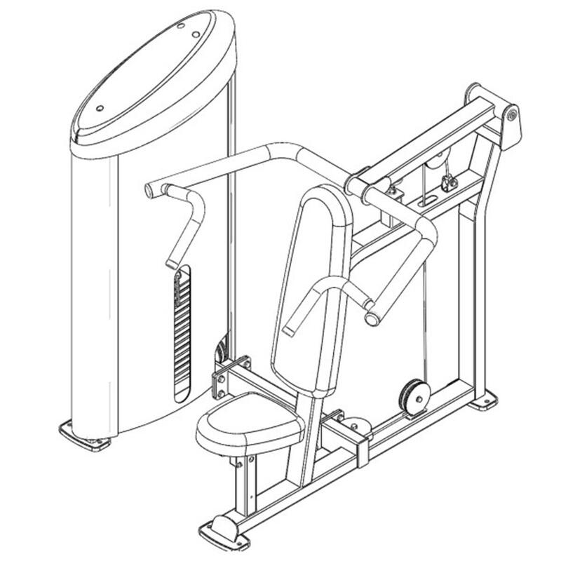 Shoulder Press Machine - Pro Club Line S2SP  - voor professioneel gebruik