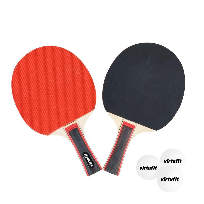 Set de Tennis de Table Ajustable - Avec Raquettes et 3 Balles