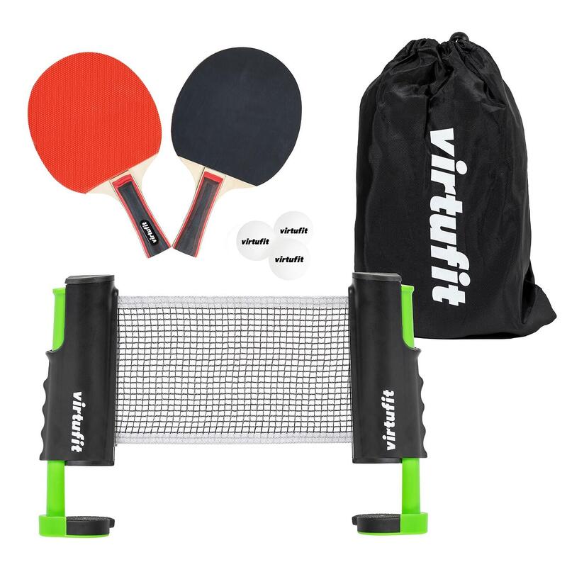 Ping Pong portátil con red extensible, 2 palas y 3 pelotas