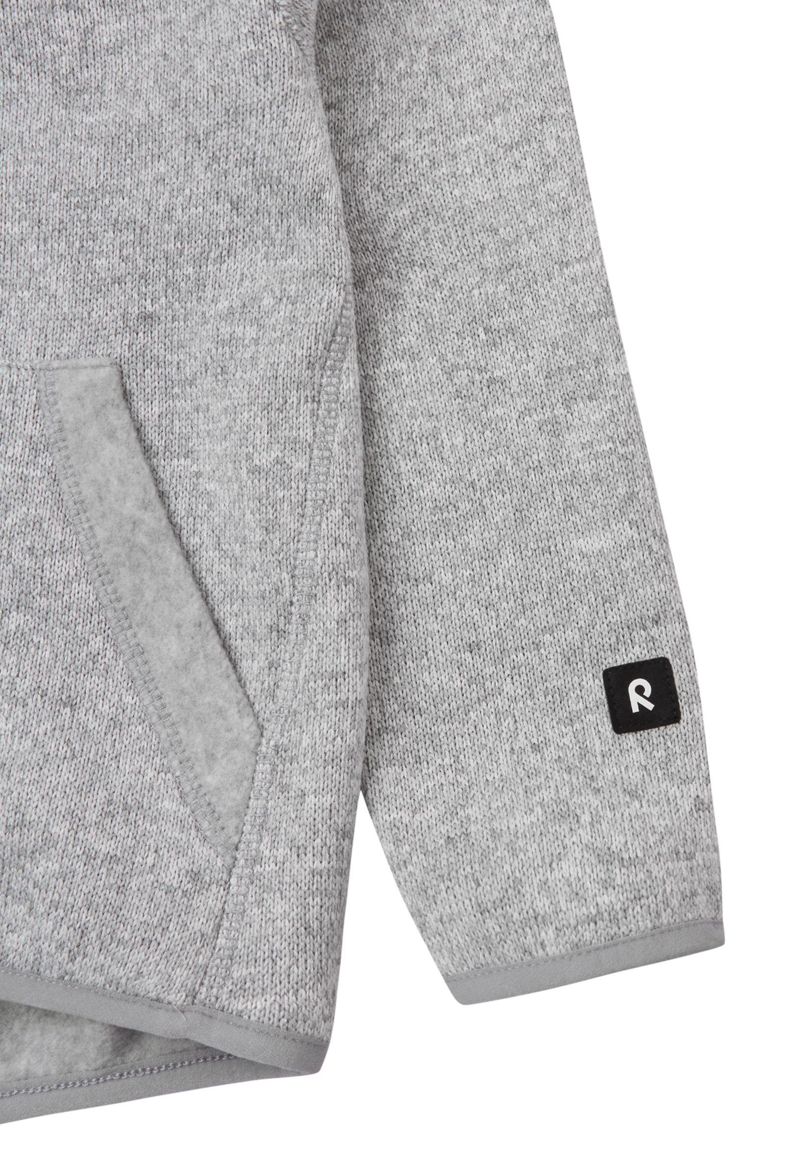 Giacca in pile per bambini Hopper Melange grigio 5/7