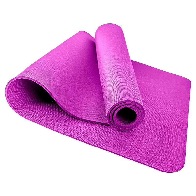 Esterilla de Yoga Balance Pro Color Lila 100% Poliéster Antideslizante Acolchada
