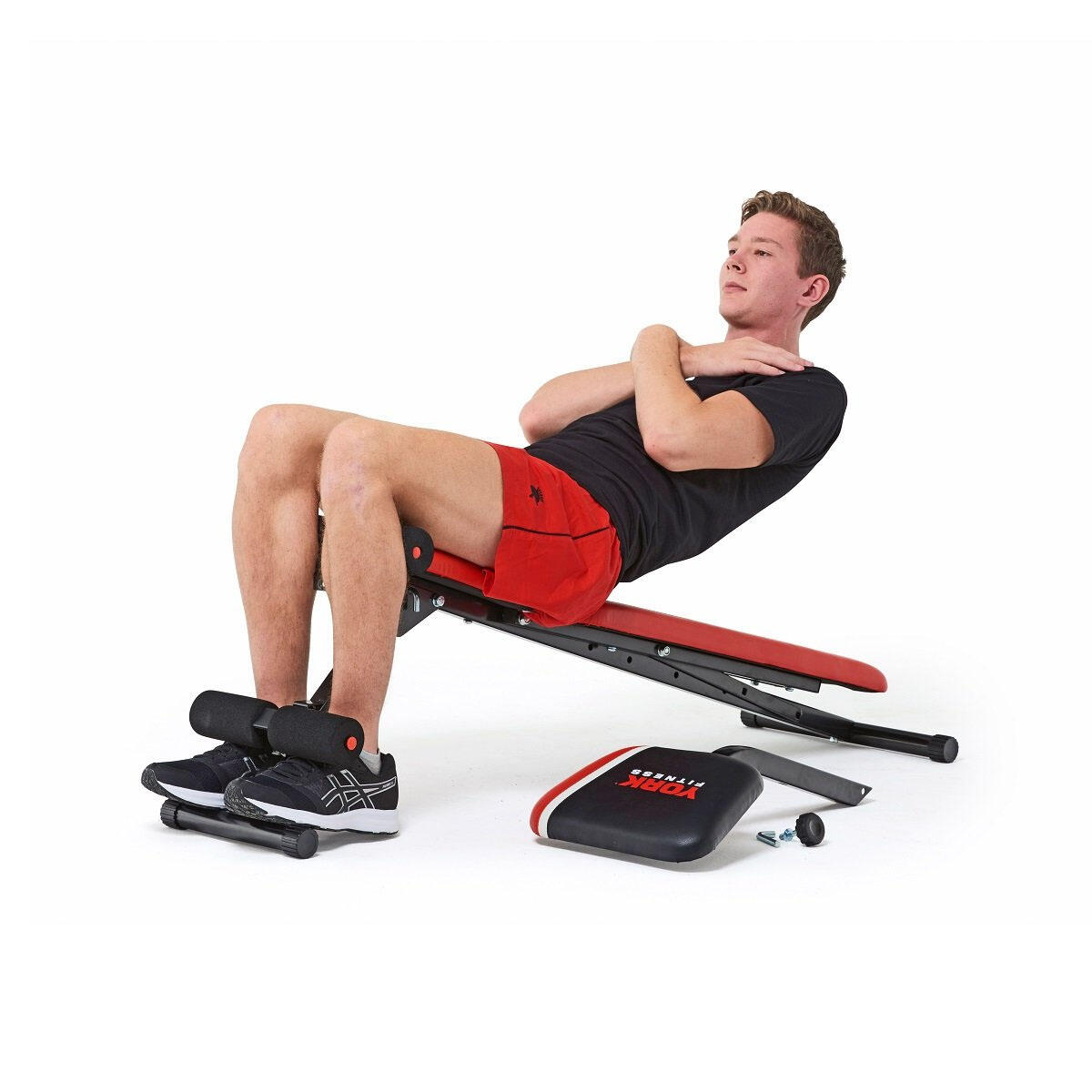 York Warrior 2 in 1 Dumbbell and Ab Bench with Curl 5/5