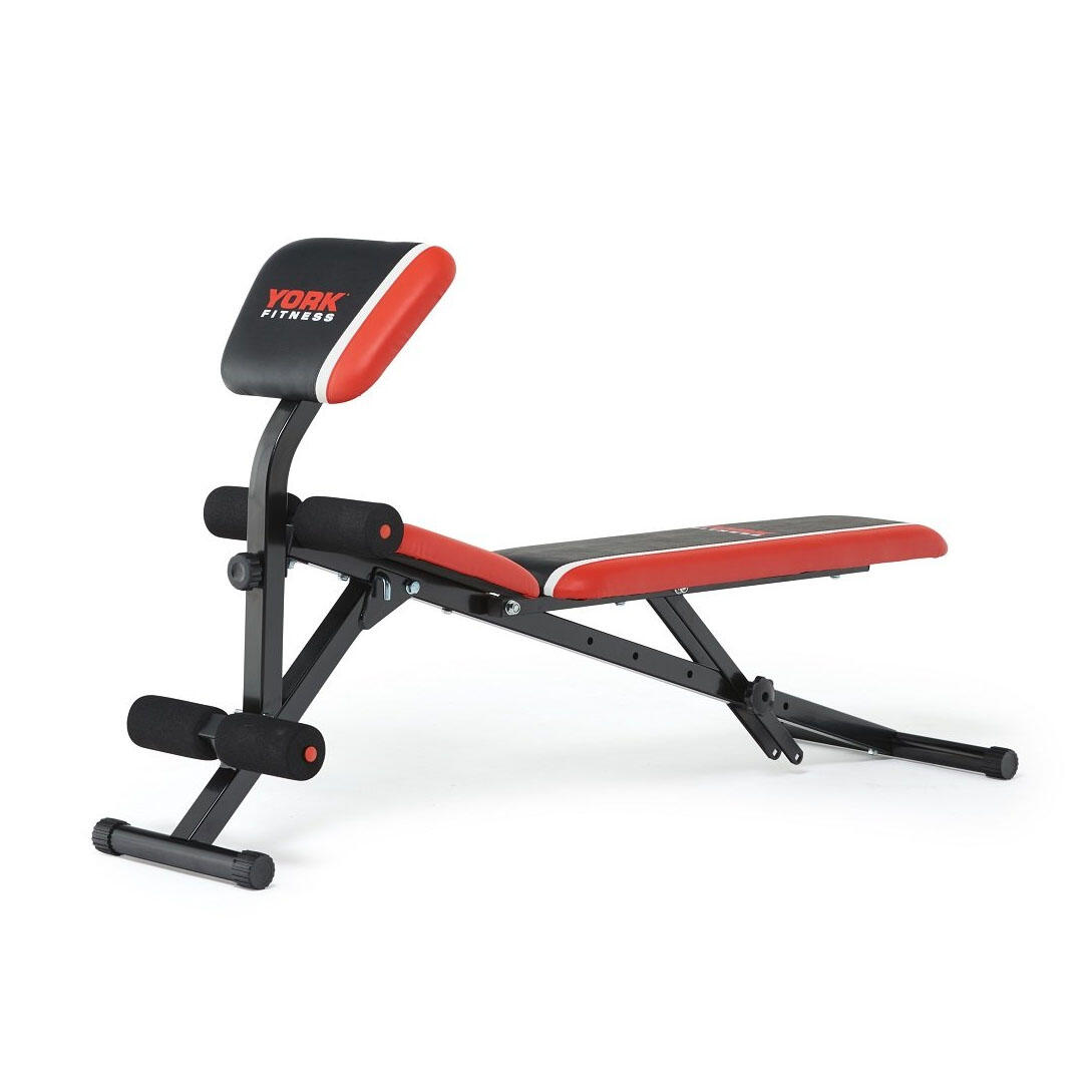 York Warrior 2 in 1 Dumbbell and Ab Bench with Curl 3/5