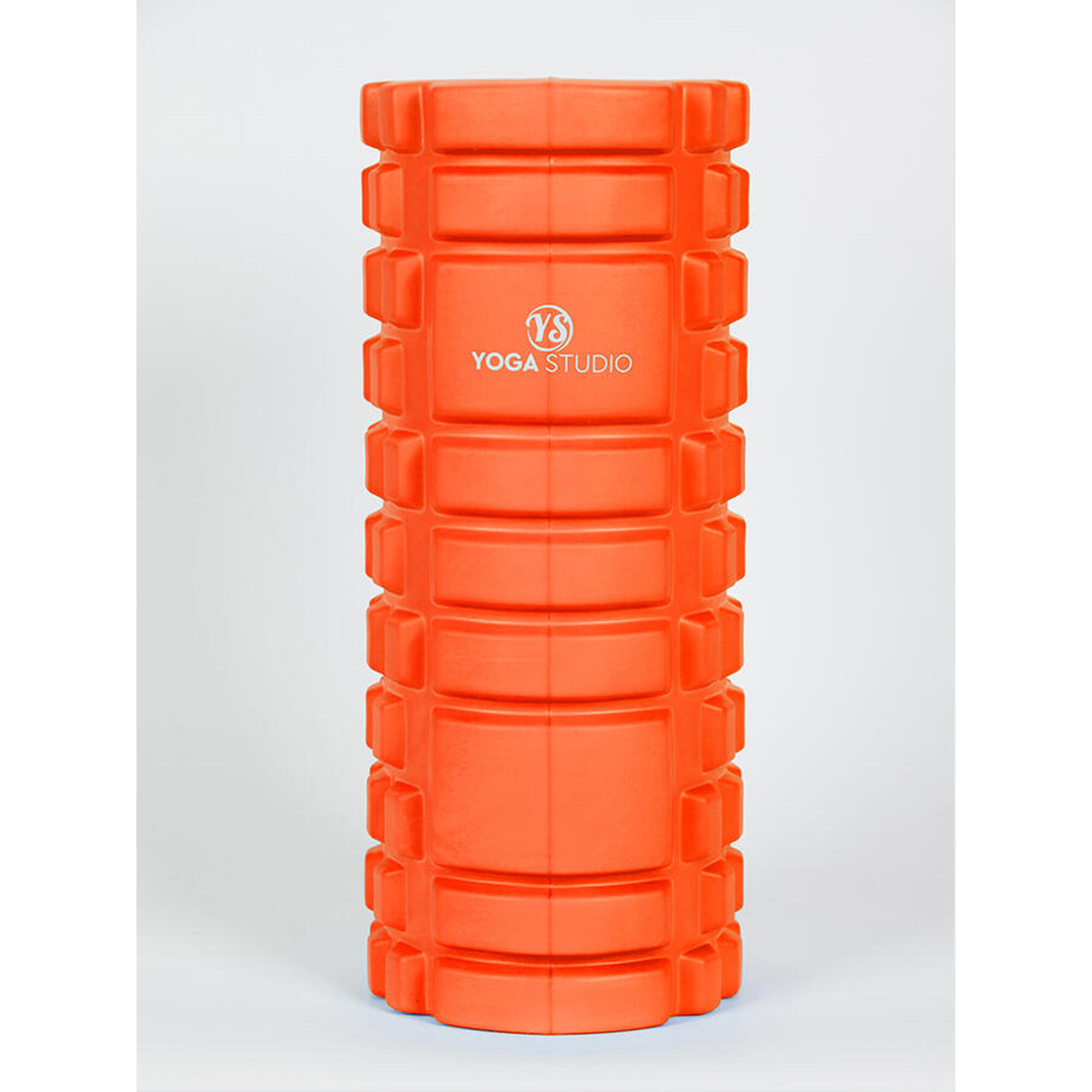 Yoga Studio SMR Trigger Point Grid Foam Massage Roller - Orange 1/5