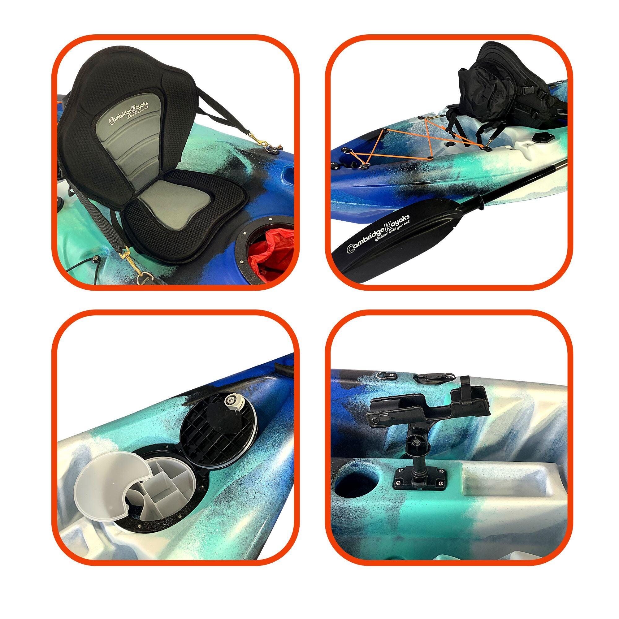 Cambridge Kayak Zander Single sit on top kayak Light Blue and Dark Blue 2/5