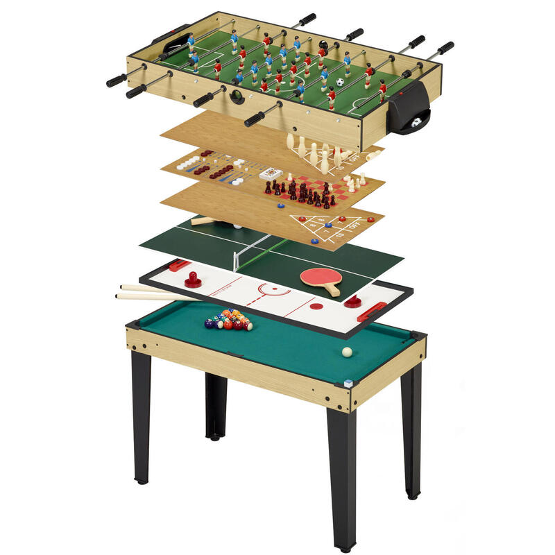 Table de jeux 10 en 1 - Baby Foot - Billard - Ping Pong - Hockey - Bowling - Ca