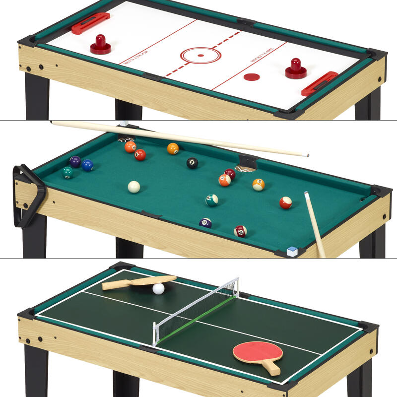 Table de jeux 10 en 1 - Baby Foot - Billard - Ping Pong - Hockey - Bowling - Ca