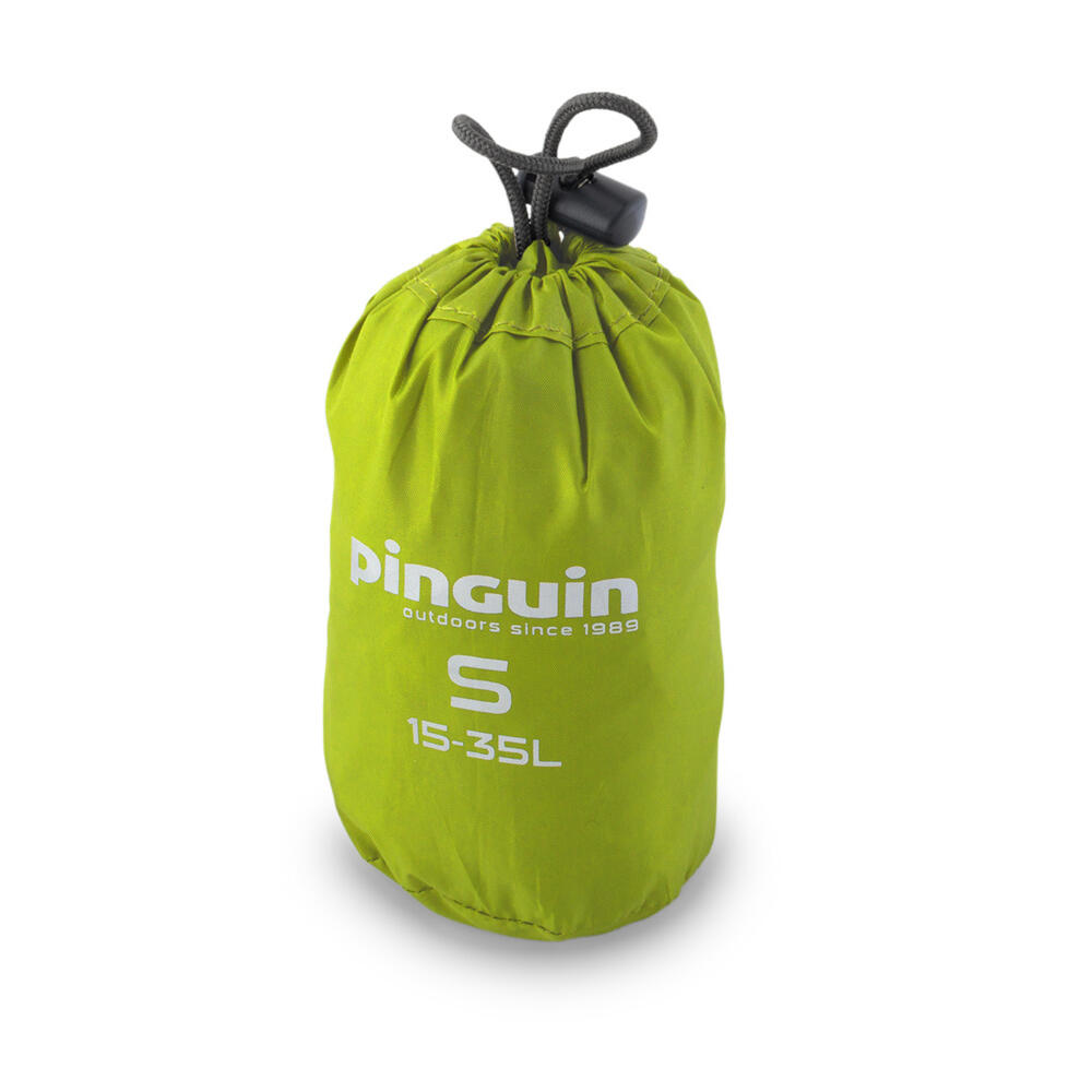 Husa ploaie rucsac Pinguin S 15-35 litri, verde 3/12