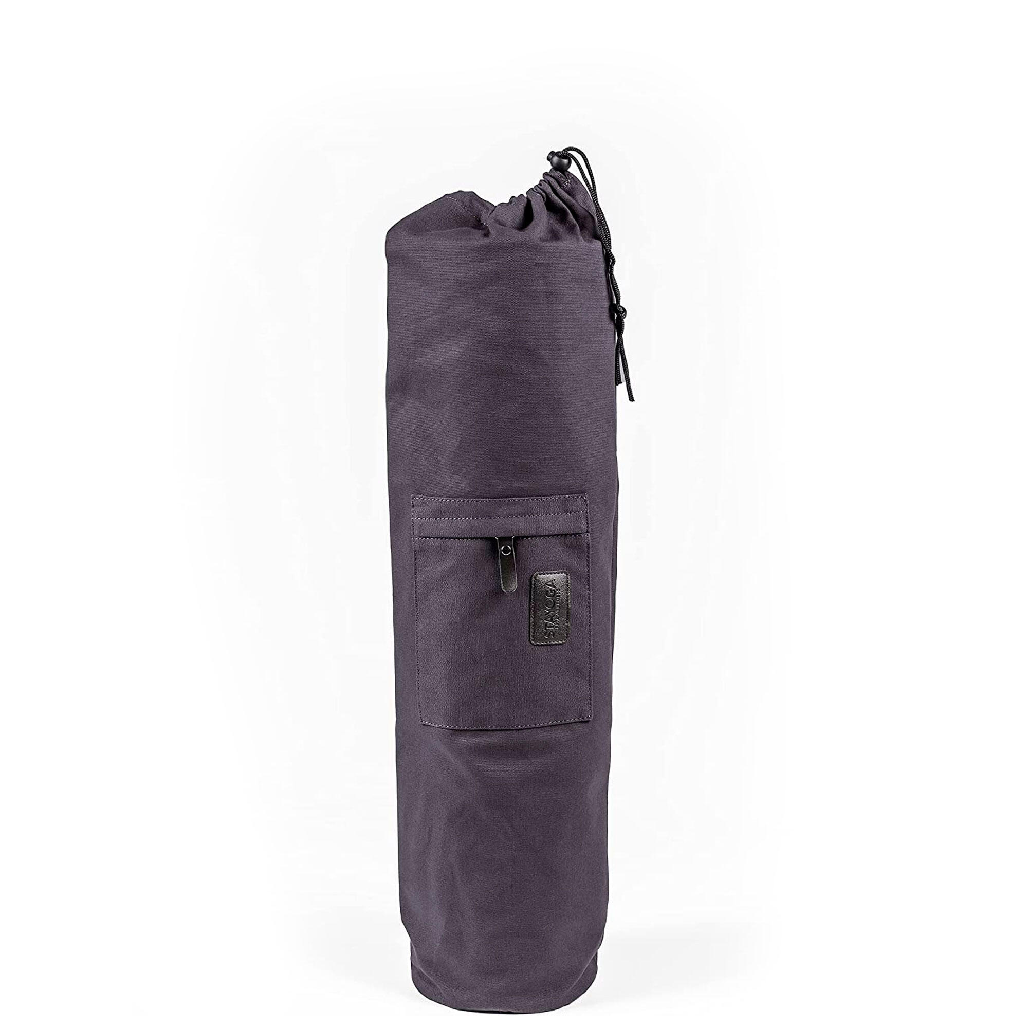 Bolsa Porta Esterilla Yoga Jeans Gris Algodón Orgánico 2/4