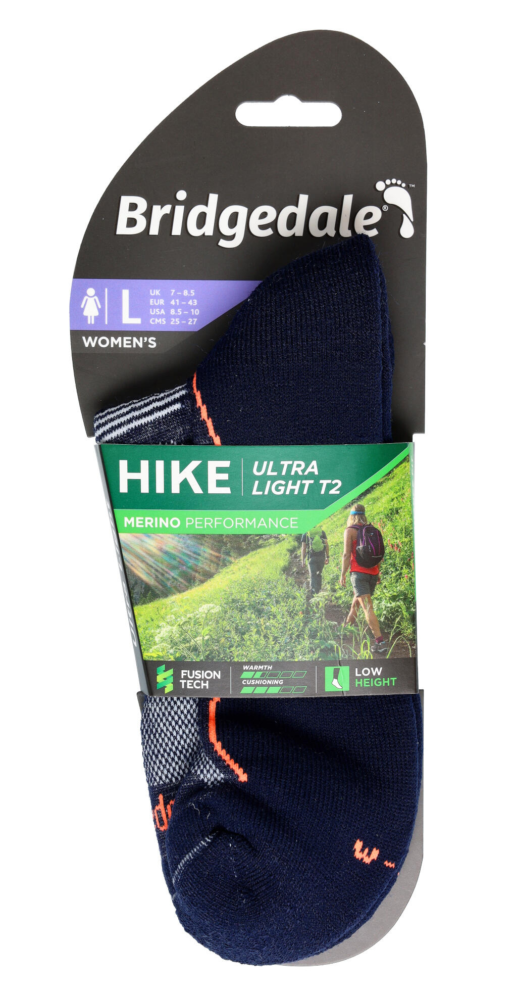 Bridgedale - Chaussettes basses de randonnée ultralégères en laine T2 pour femme 5/6