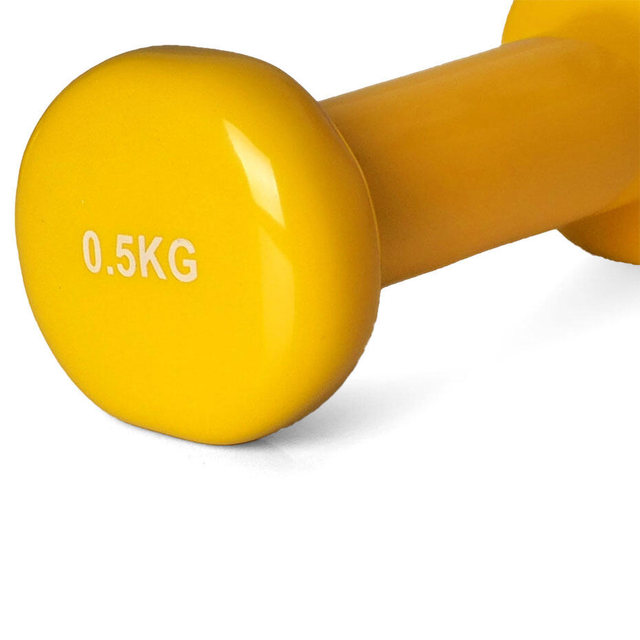 Hantle winylowe Profit żółte 2x0,5 kg