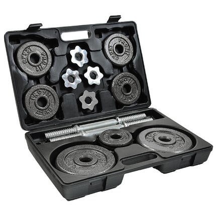 Hantle żeliwne 2x10 kg Profit Hammertone w walizce