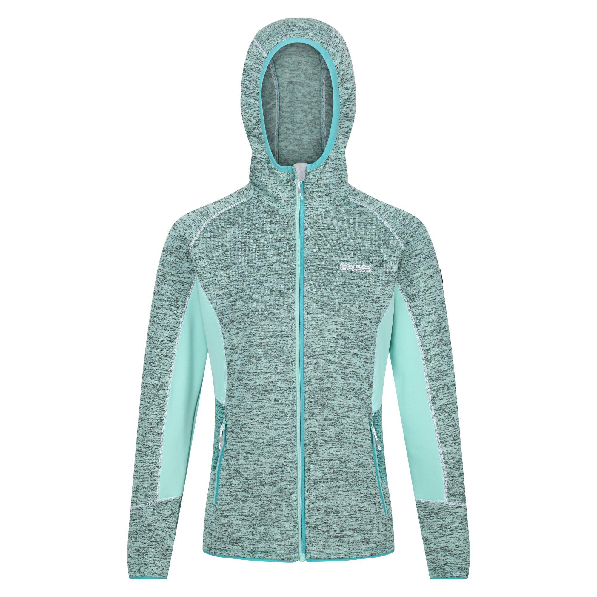 Women's WALBURY fleece jacket (Pale turquoise / Bright turquoise)