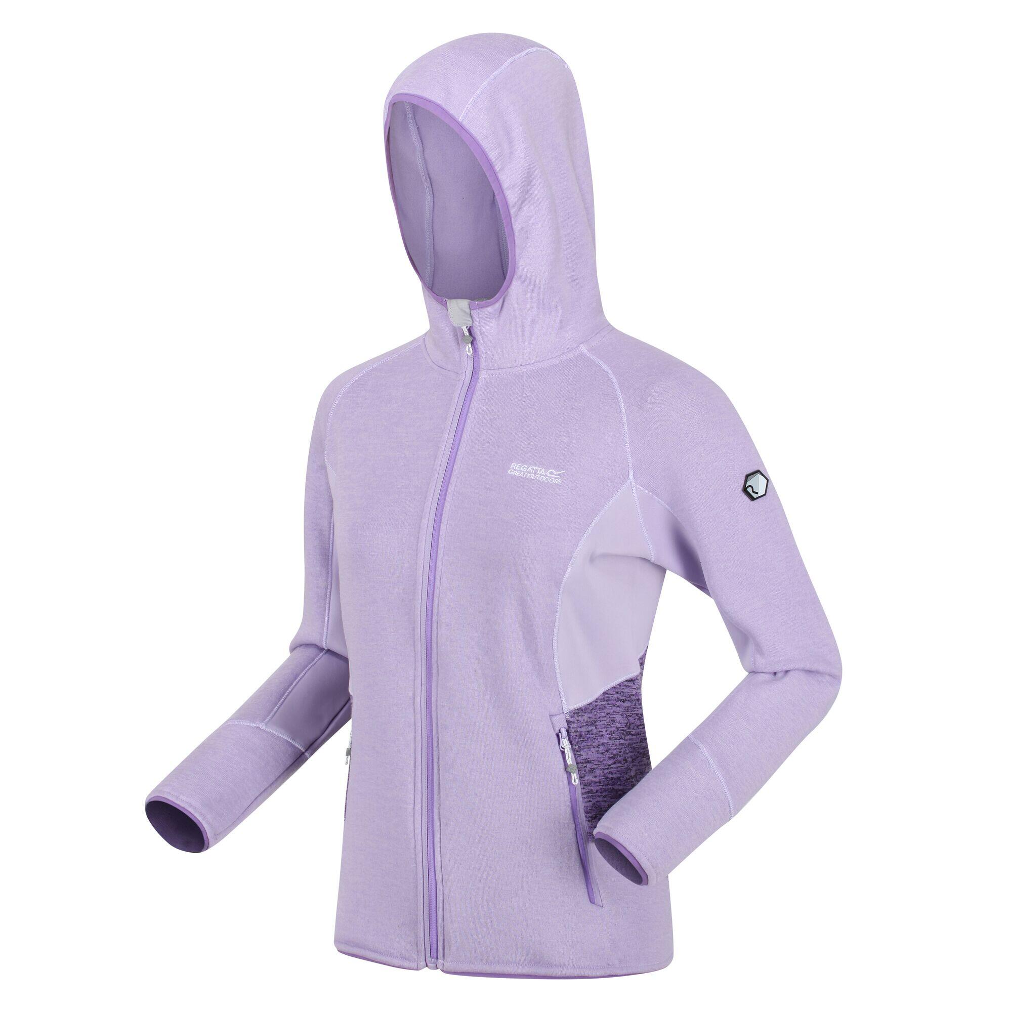 Womens/Ladies Walbury III Full Zip Fleece Jacket (Pastel Lilac/Light Amethyst) 3/5