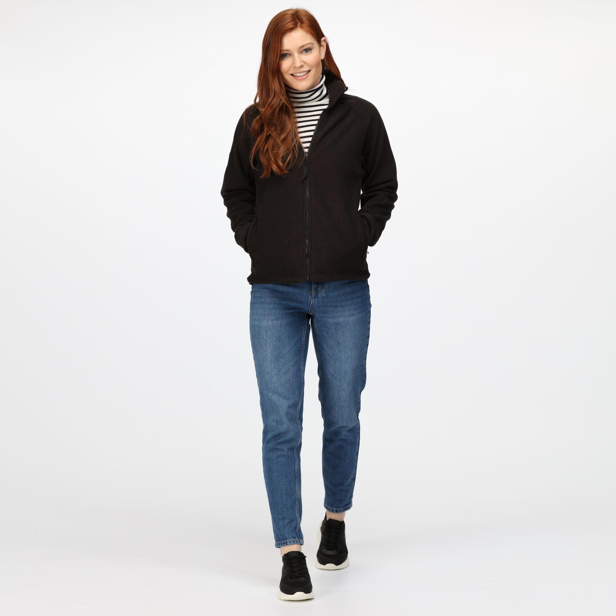 Ladies/Womens Thor III Fleece Jacket (Black) 3/5