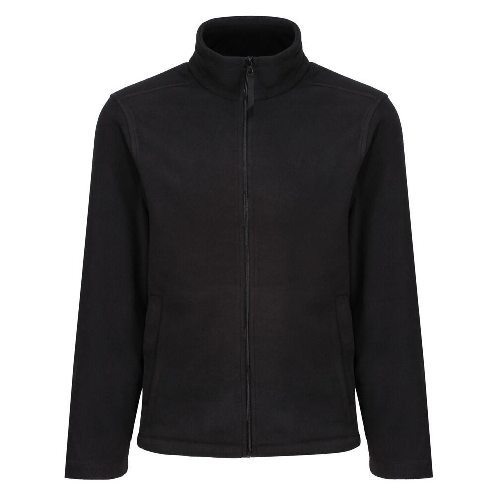 REGATTA Mens Plain Micro Fleece Full Zip Jacket (Layer Lite) (Black)