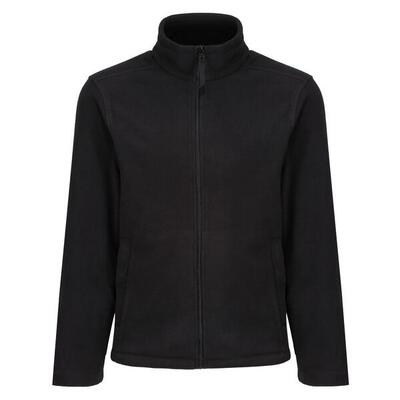 Regatta heren plain micro fleece full zip vest (lite laag) (zwart)