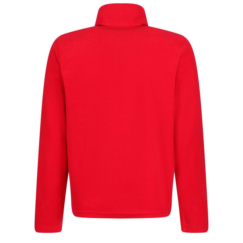 Top forro polar cuello cremallera Modelo Micro hombre caballero Rojo Clásico