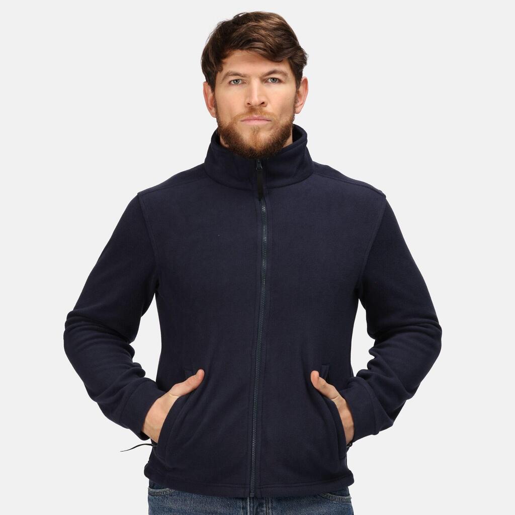 Mens Full Zip Fleece Jacket (Navy)