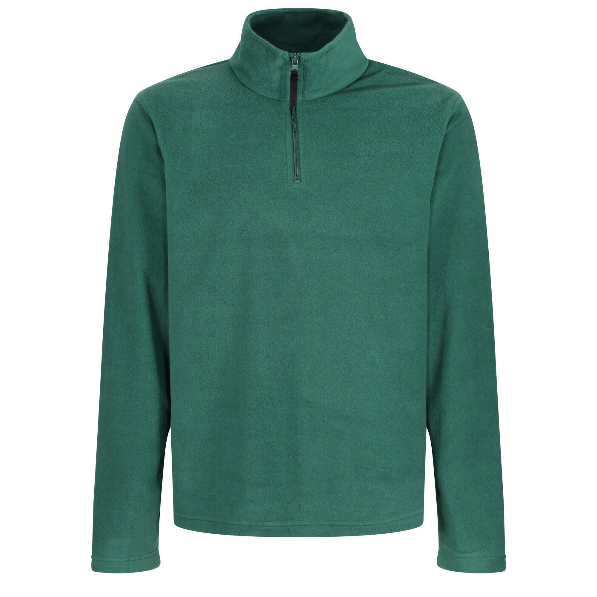 REGATTA Mens Micro Zip Neck Fleece Top (Bottle Green)