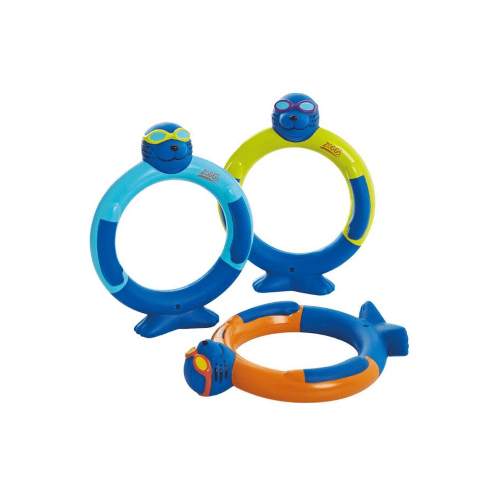 ZOGGS Zoggs Zoggy Dive Rings - Pack of 3