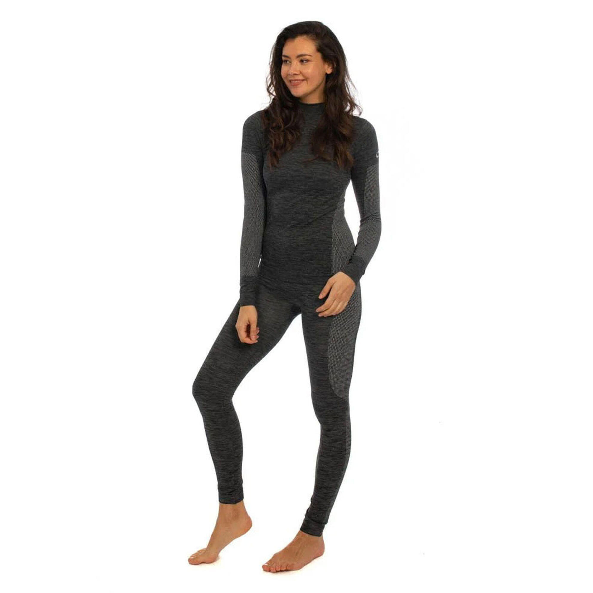 Heatkeeper Sous Vetement Thermique Ensemble Ski Femme Premium Noir