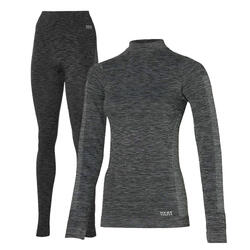 Heat Keeper Thermoset Dames Premium - Thermoshirt + Thermo Legging - Zwart