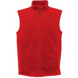 Chaleco de tejido micro polar para hombre Rojo