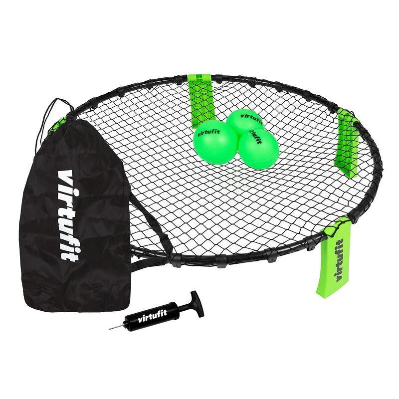 VirtuFit 2-en-1 Portable Badminton et Tennis Set - Comprend un